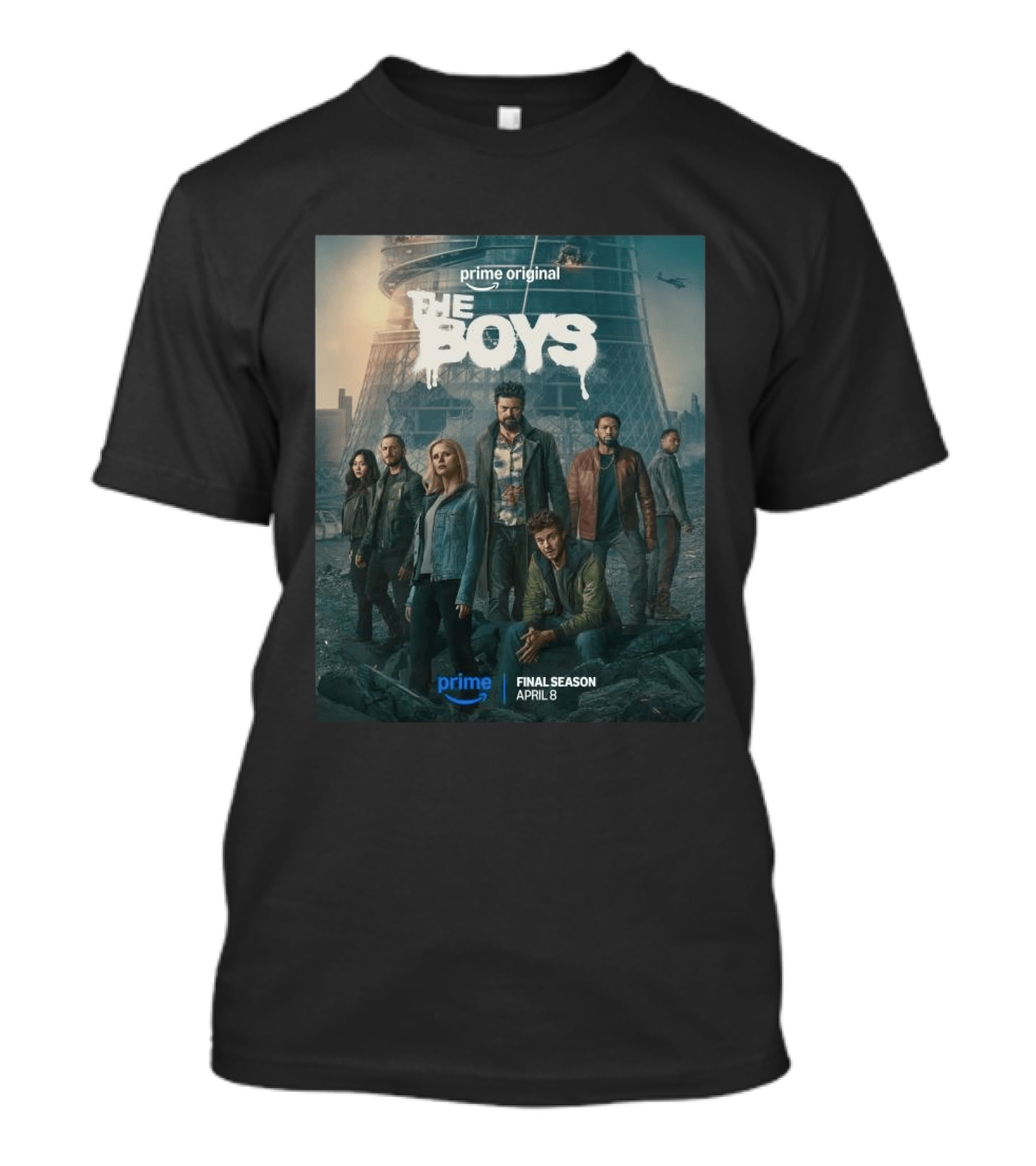 Prime Original The Boys Final Season April 8 Release Promotion T-Shirt