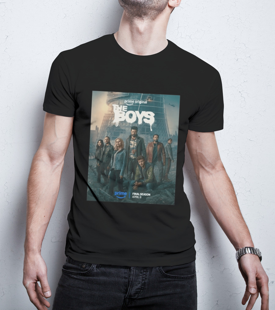 Prime Original The Boys Final Season April 8 Release Promotion T-Shirt