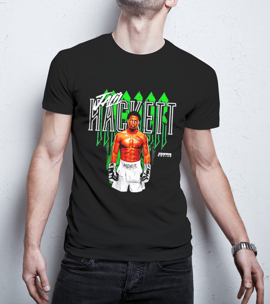 Jalil Hackett Signature Boxing Fighter Name Zuffa Boxing T-Shirt