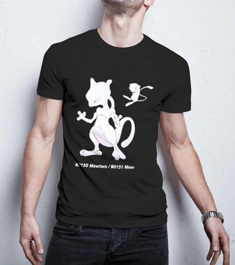 UNIQLO X Pokemon 30th Anniversary Mewtwo Mew #150 #151 T-Shirt