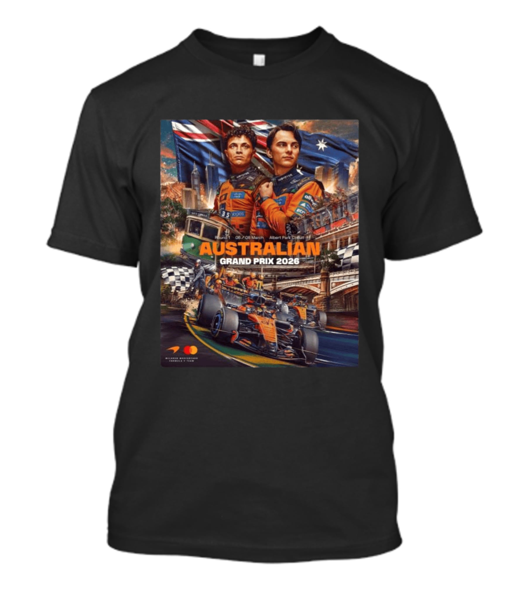 McLaren Formula 1 Team Australian Grand Prix 2026 Albert Park Circuit March 6 8 Event T-Shirt