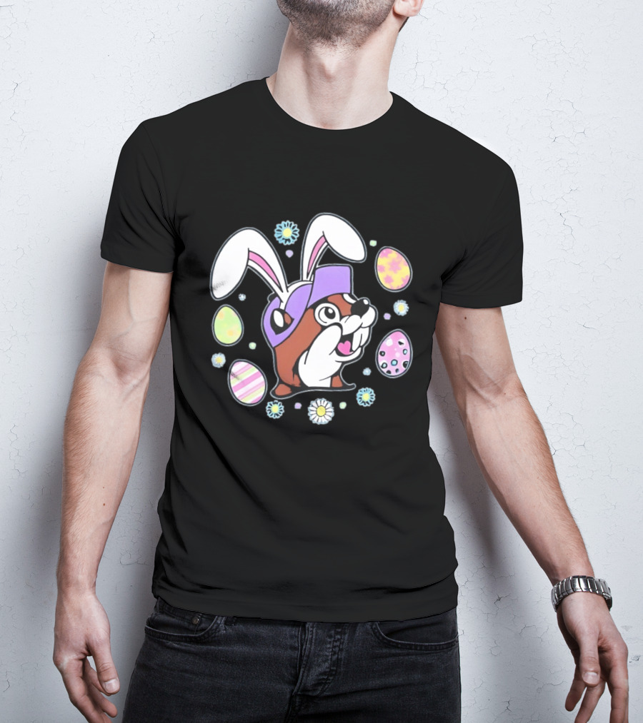 Buc Ee's Easter 2025 Bunny Ears And Eggs T-Shirt