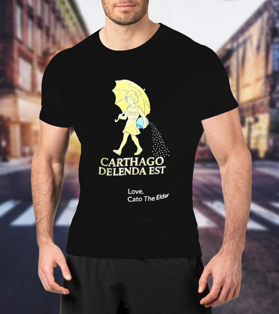 Carthago Delenda Est Love Cato The Elder Retro Salt Girl T-Shirt