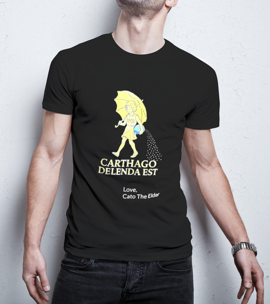 Carthago Delenda Est Love Cato The Elder Retro Salt Girl T-Shirt