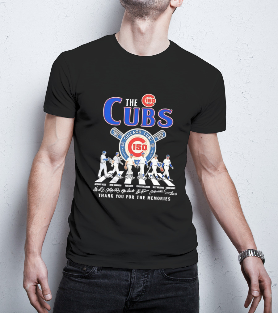 Chicago Cubs 150th Anniversary 1876 2026 Thank You For The Memories T-Shirt