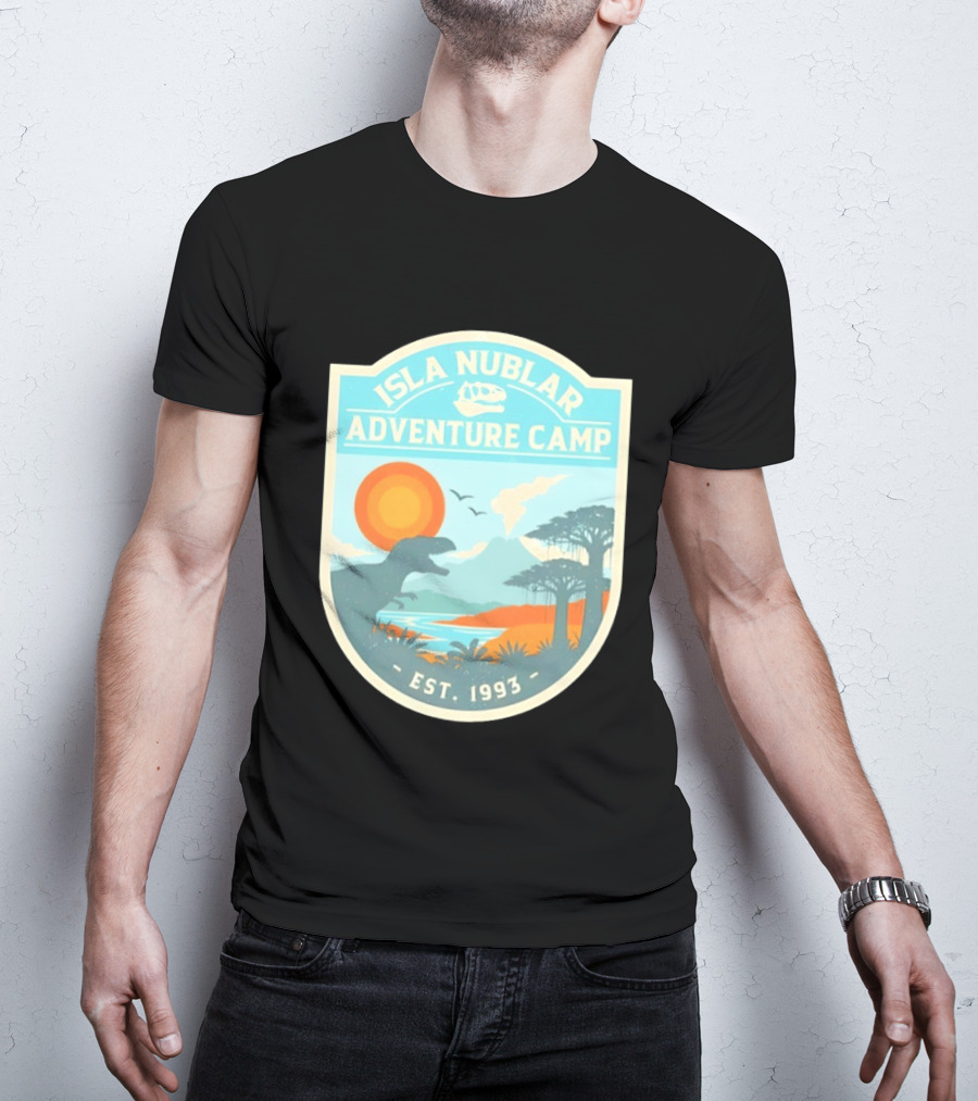 Isla Nublar Adventure Camp Dinosaur Island Est 1993 T-Shirt