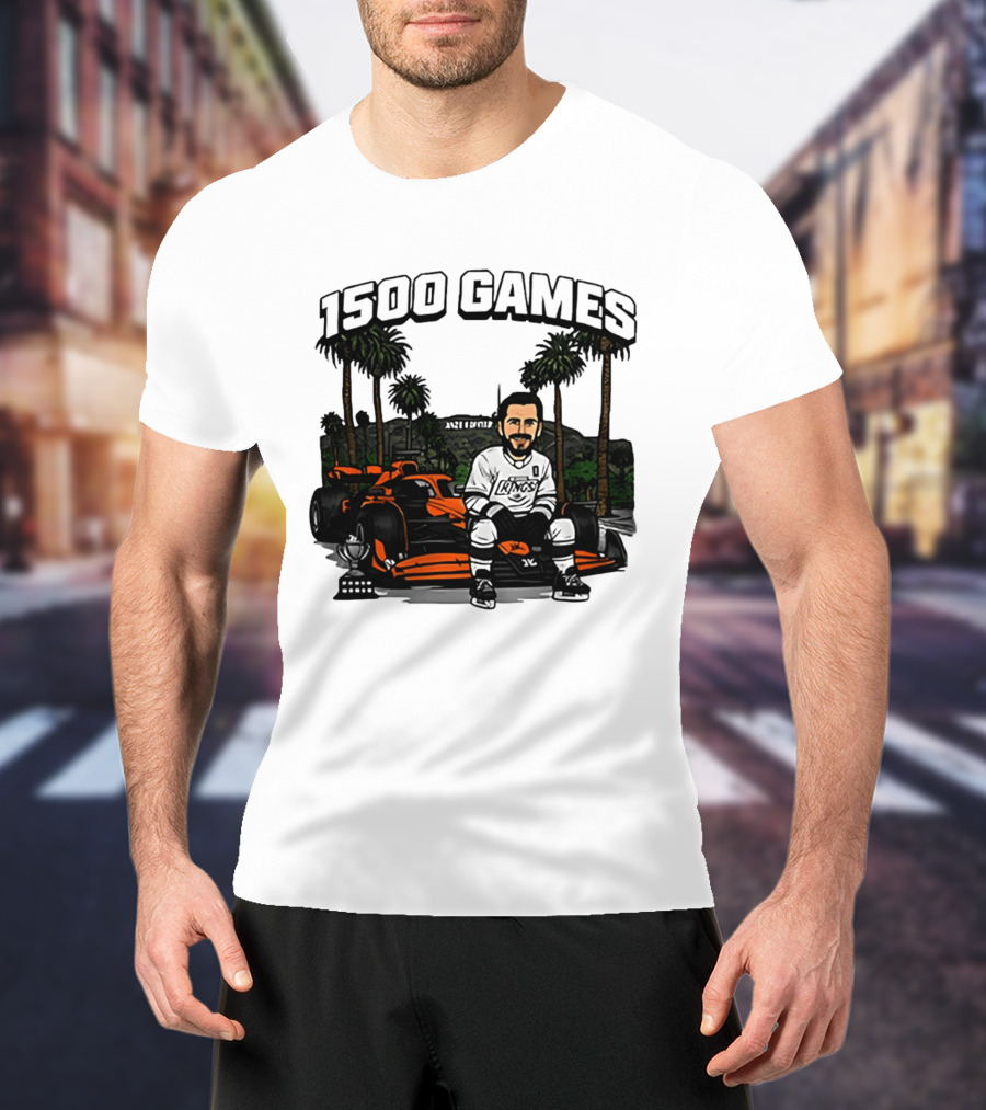 Los Angeles Kings Anze Kopitar 1500 Games Celebration 2026 T-Shirt