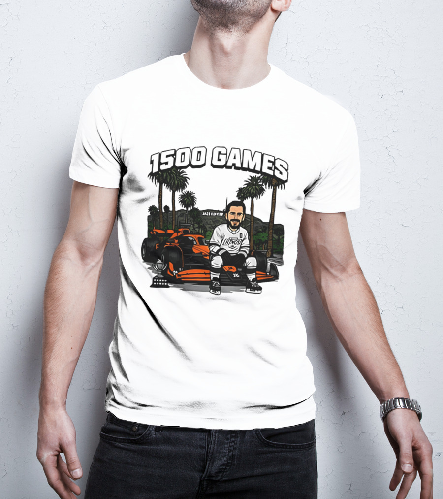 Los Angeles Kings Anze Kopitar 1500 Games Celebration 2026 T-Shirt
