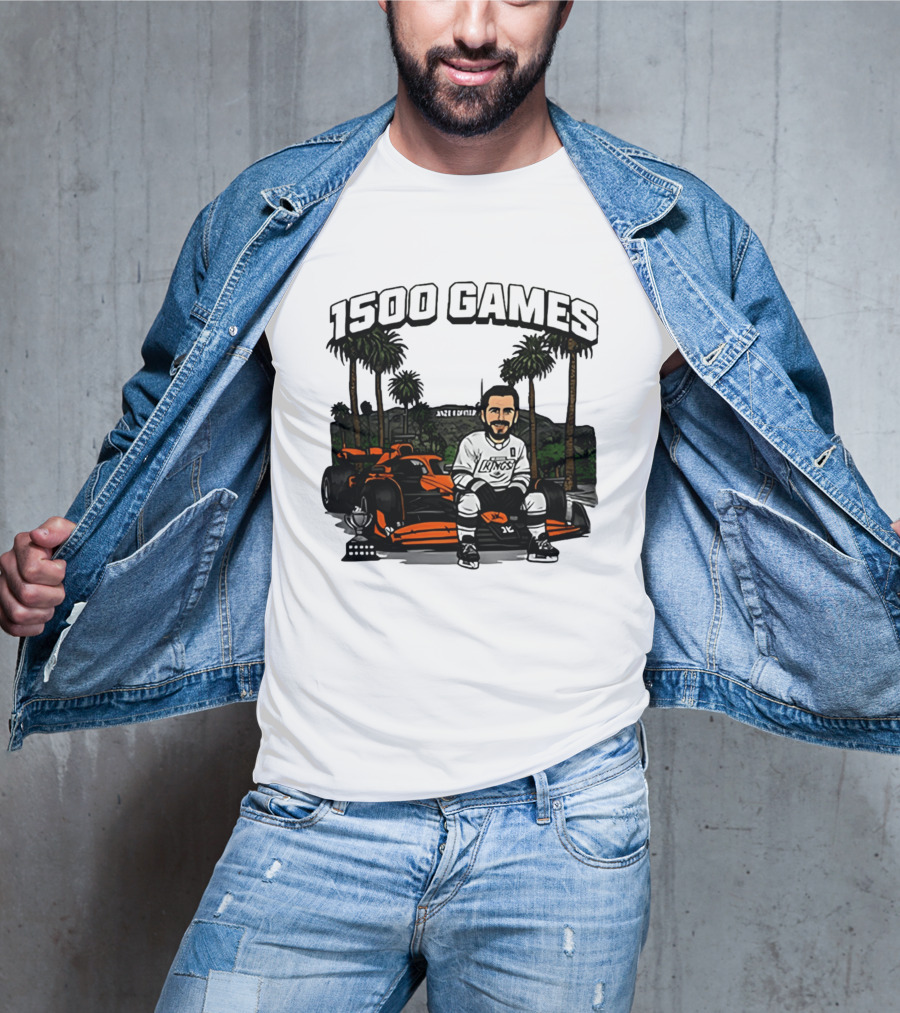 Los Angeles Kings Anze Kopitar 1500 Games Celebration 2026 T-Shirt