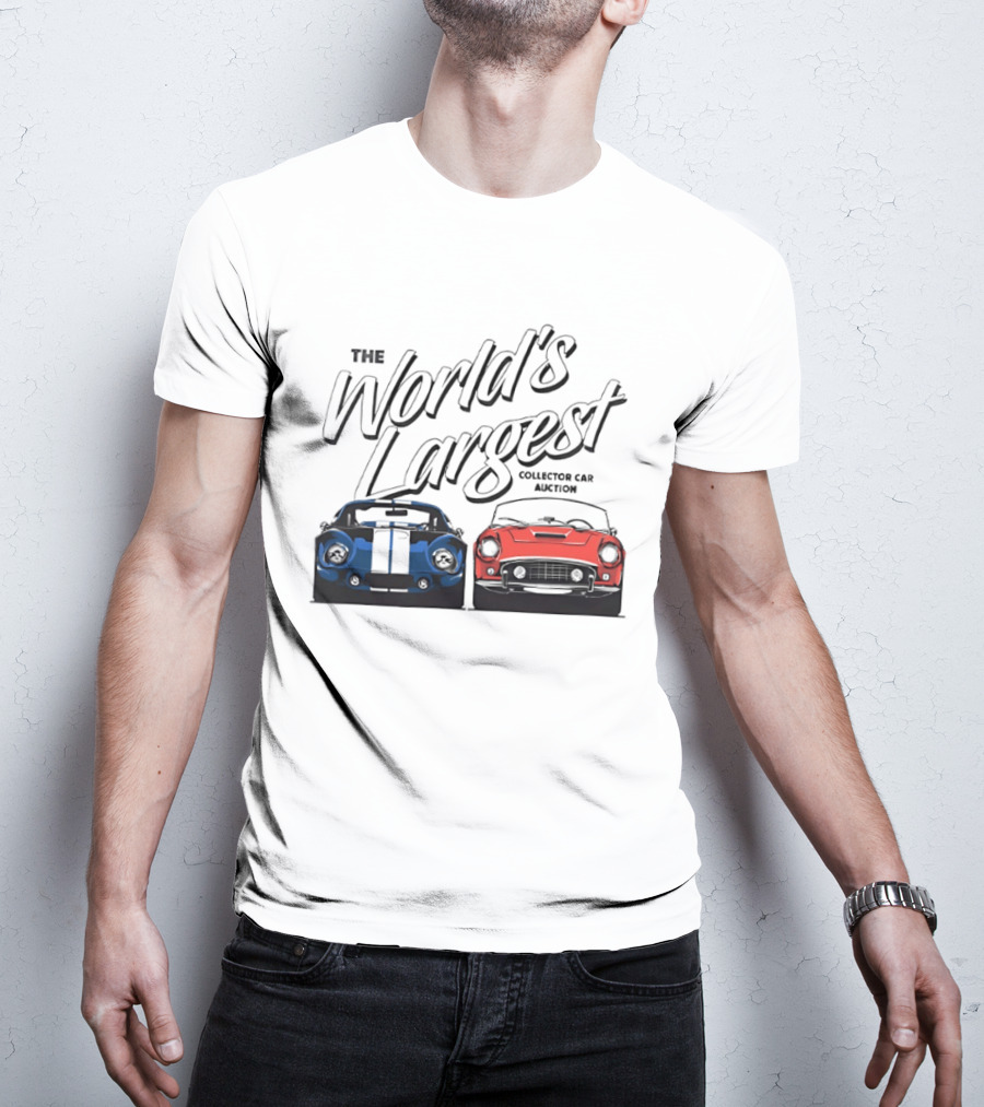 The World's Largest Collector Car Auction Blue And Red Cars T-Shirt