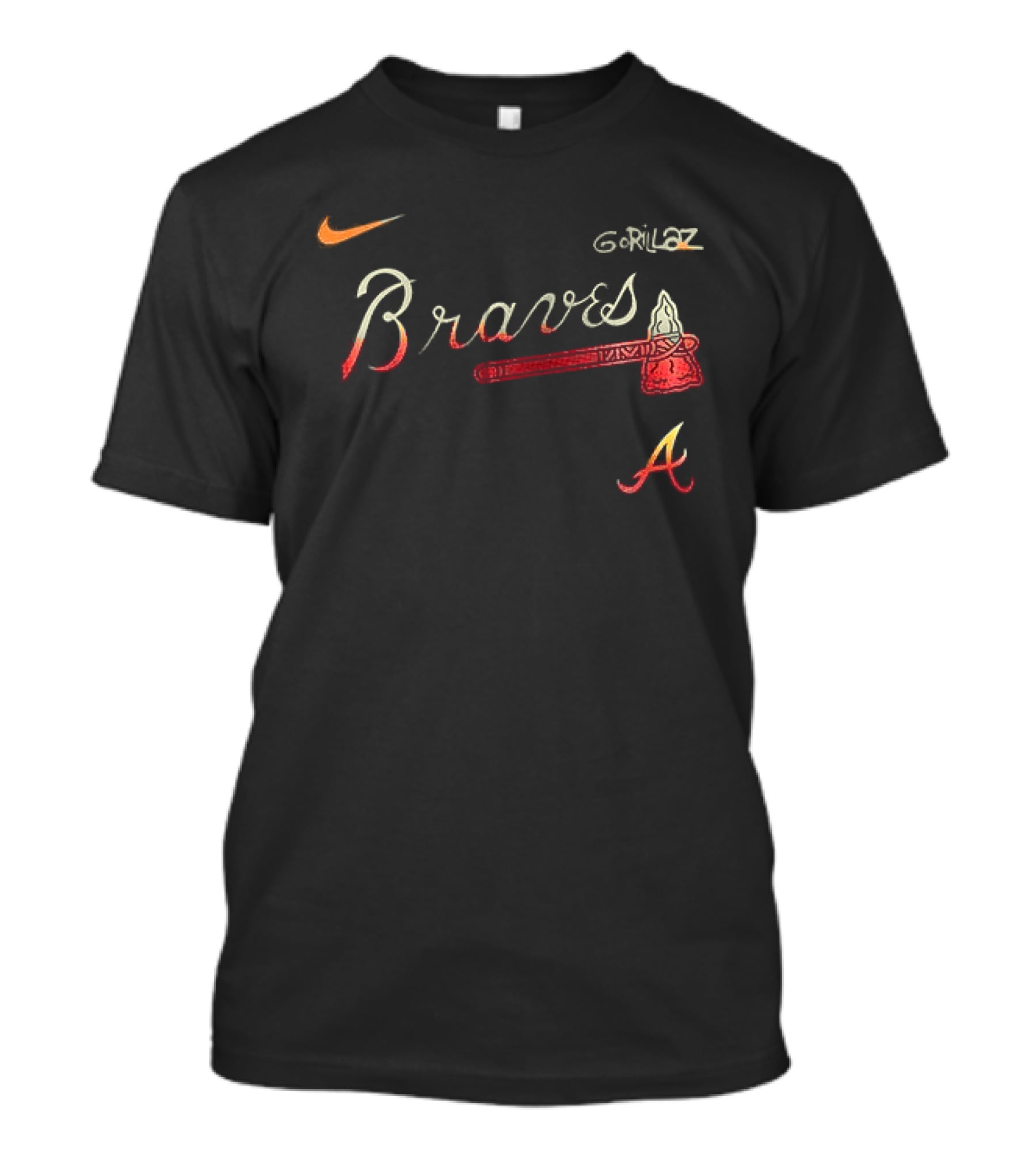 Atlanta Braves Gorillaz The Mountain Tour 2026 Dates Nike T-Shirt