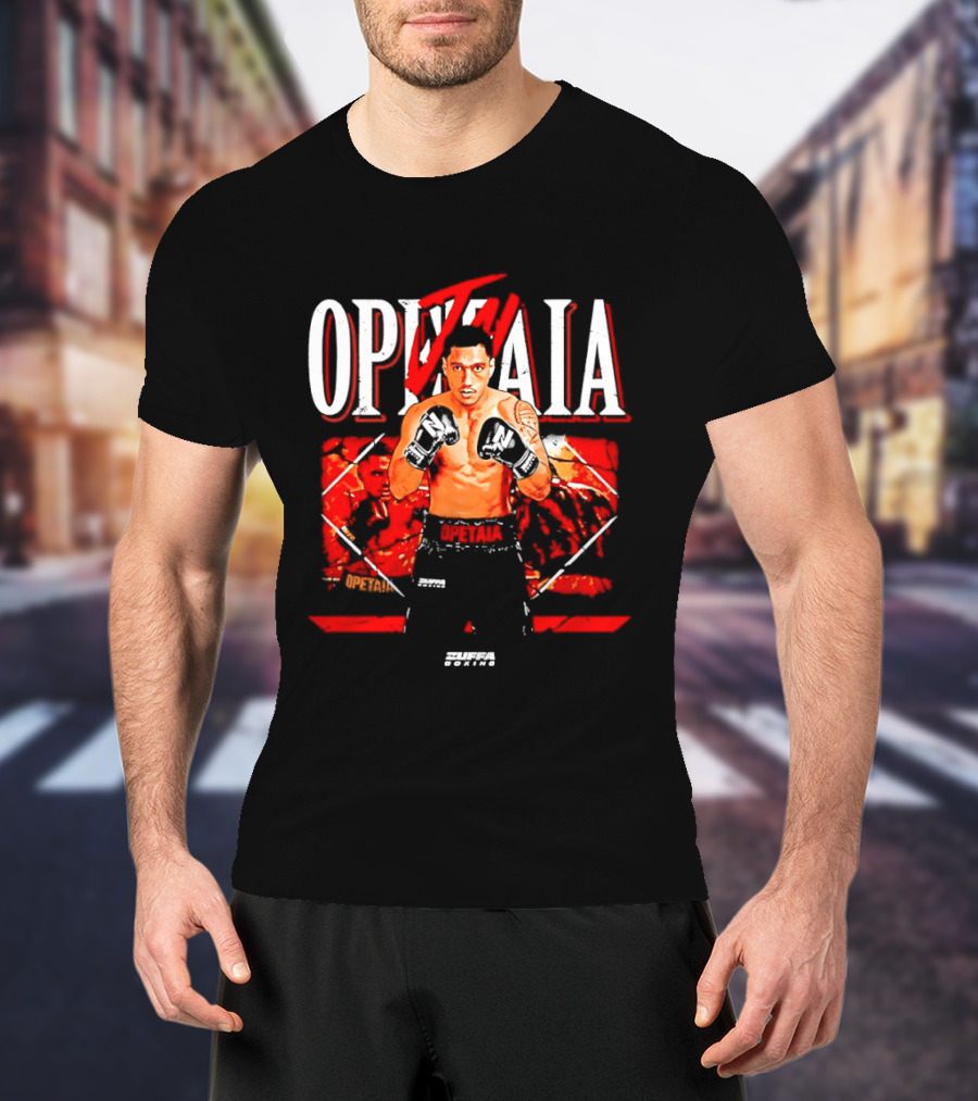 Jai Opetaia Boxing Zuffa Fighter Dynamic Pose T-Shirt