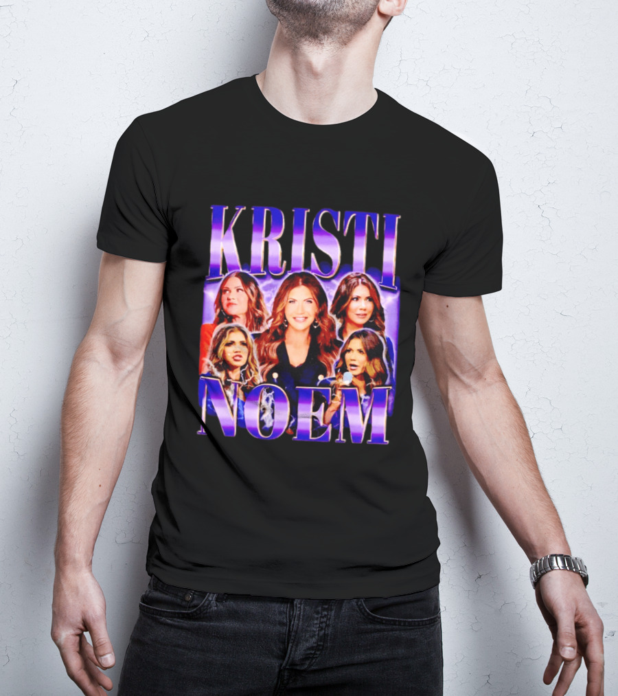 Kristi Noem Collage Purple Aesthetic T-Shirt