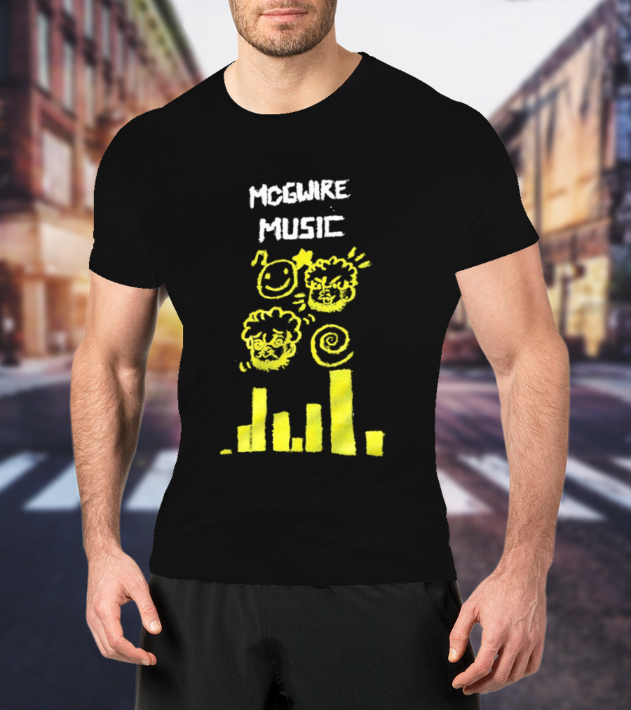 Mcgwire Music Chart With Smiley Faces And Music Bars T-Shirt