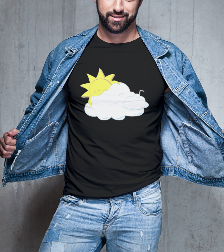 Sun Eating A Cloud Cartoon T-Shirt