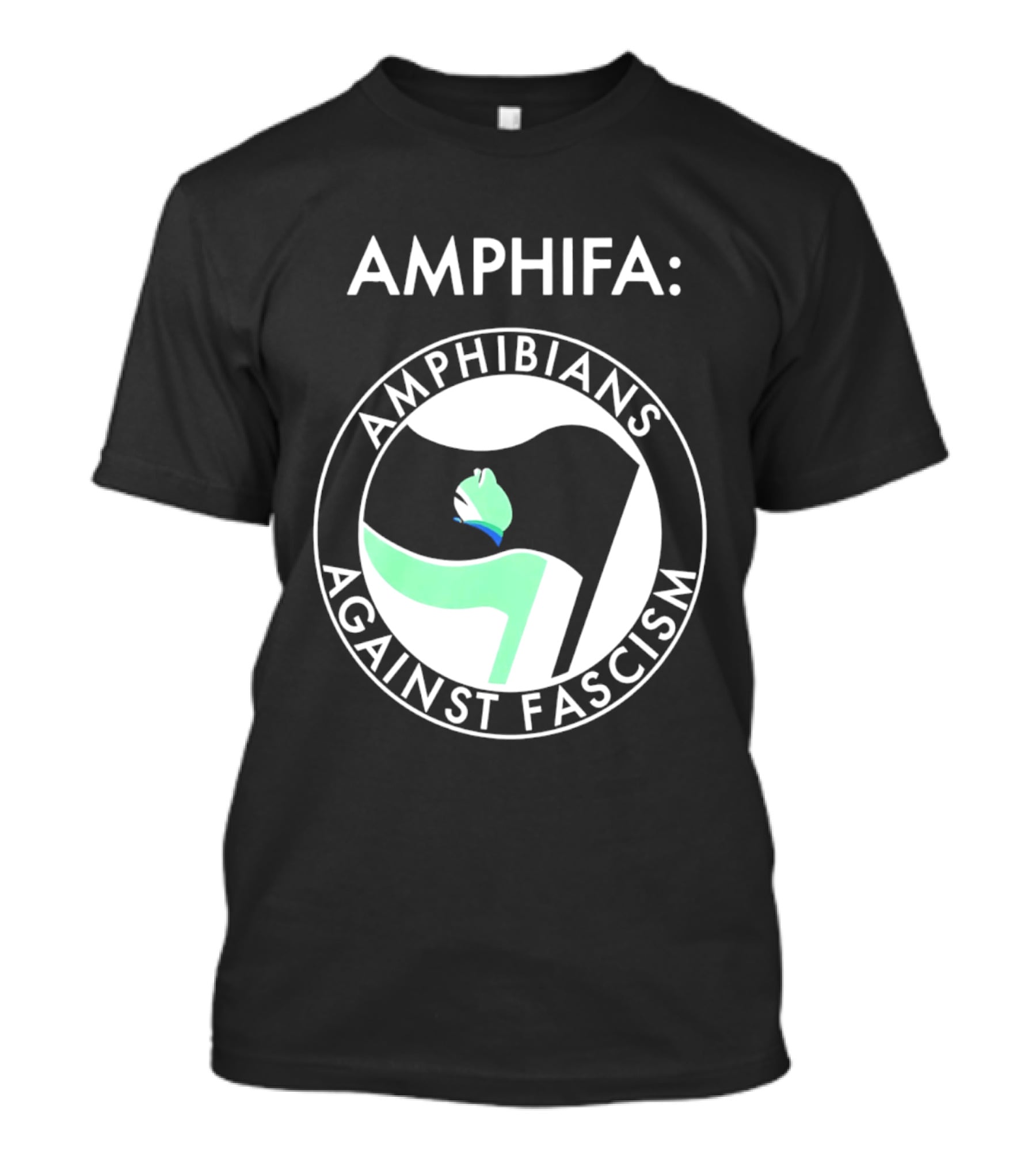 AMPHIFA Amphibians Against Fascism Frog логотип T-Shirt