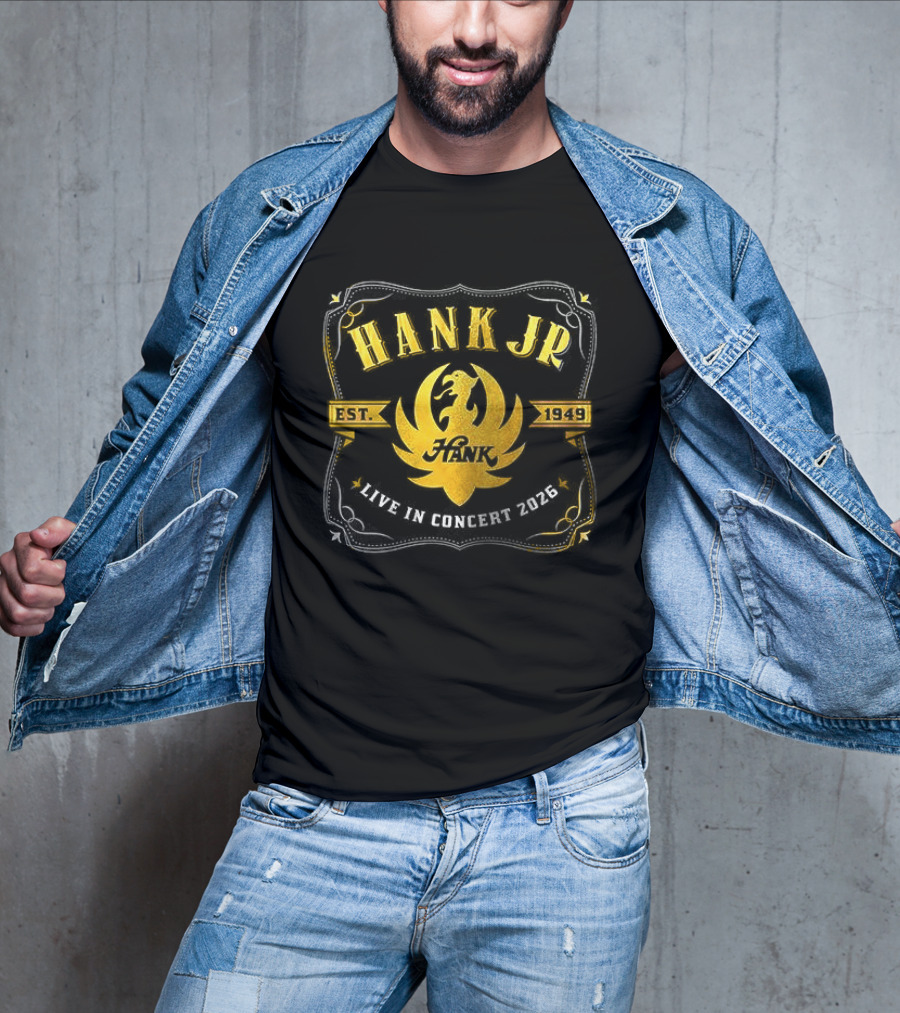 Hank Jr Est 1949 Live In Concert 2026 Dates Schedule T-Shirt
