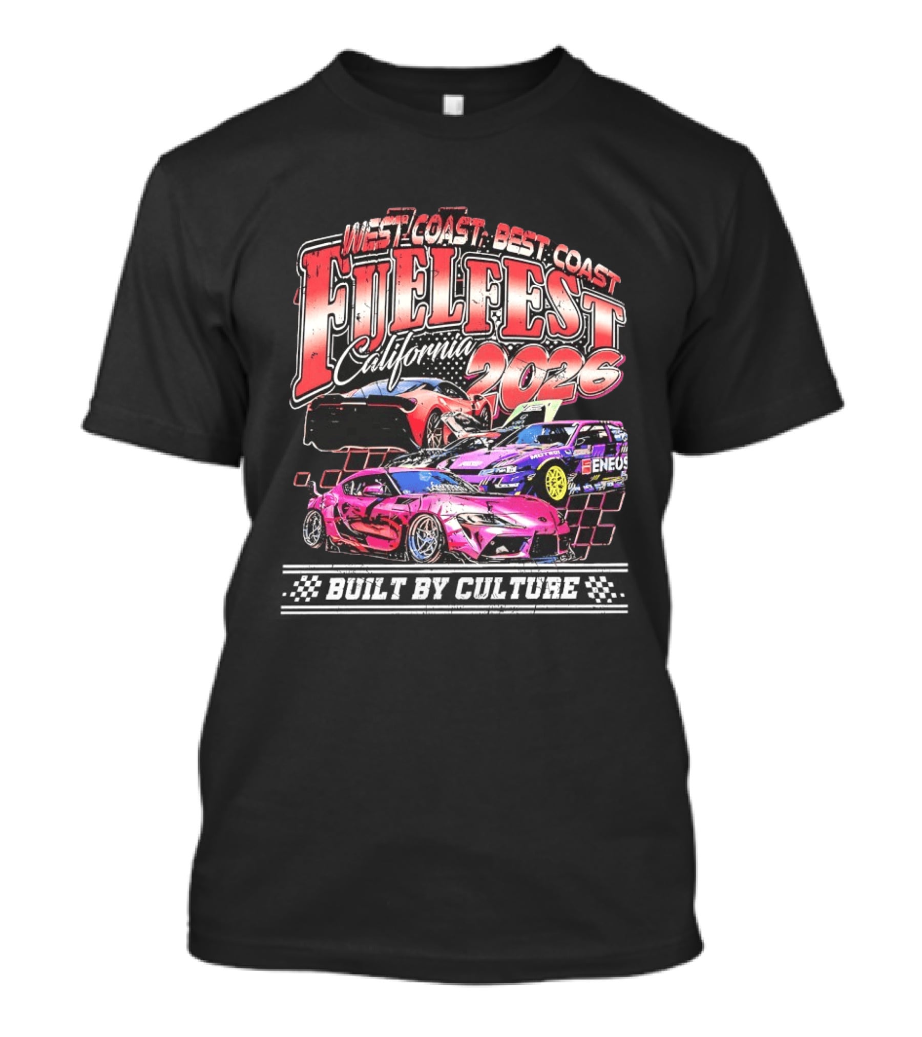 West Coast Best Coast Fuel Fest California 2026 Racing Cars Enjoi Eneos Motegi T-Shirt