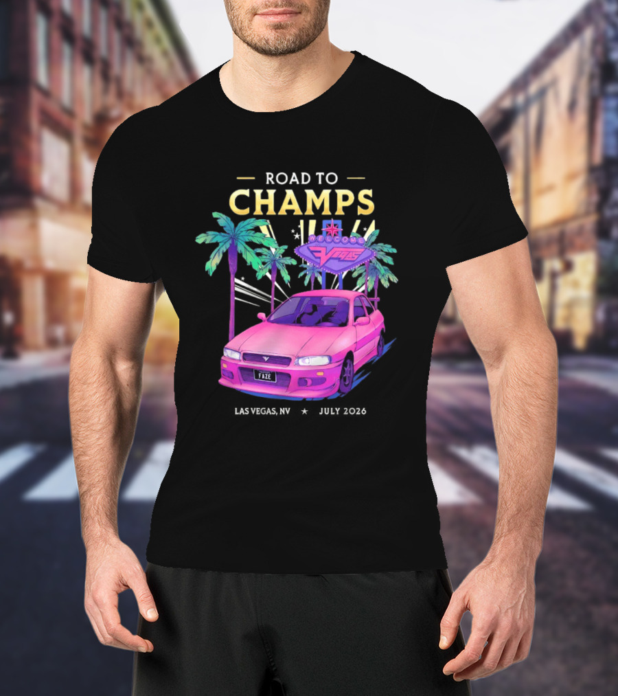 Road To Champs Faze Welcome Las Vegas 2026 T-Shirt