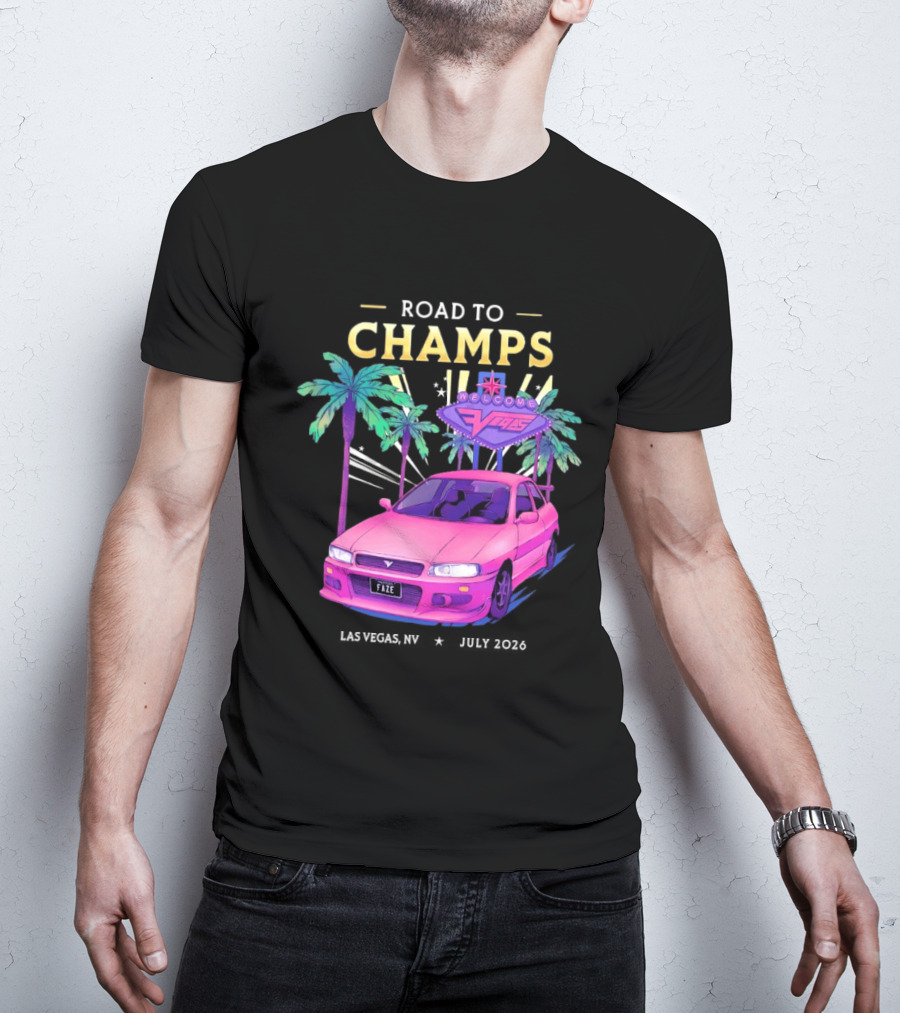 Road To Champs Faze Welcome Las Vegas 2026 T-Shirt