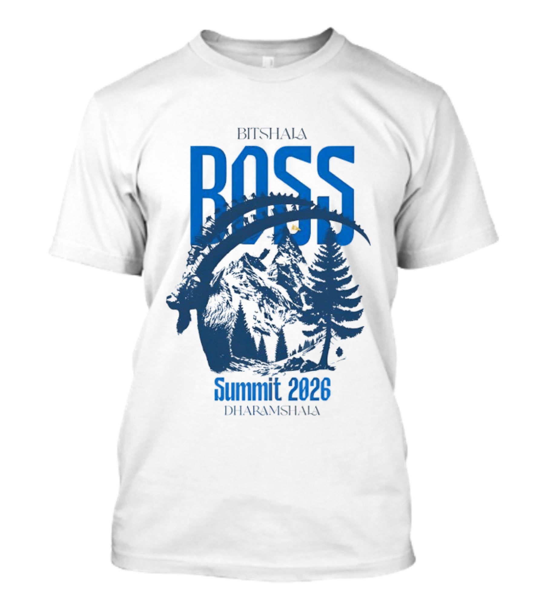 Bitshala Boss Summit 2026 Dharamshala Forest Scene T-Shirt