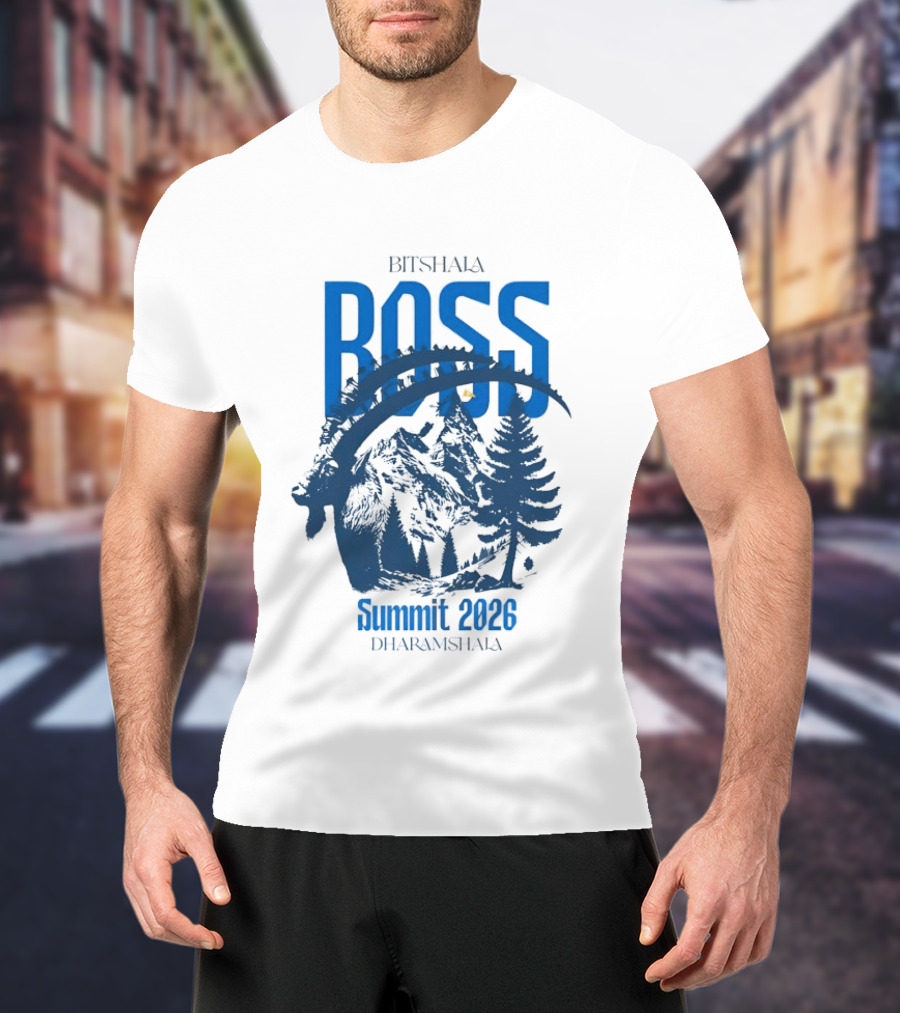 Bitshala Boss Summit 2026 Dharamshala Forest Scene T-Shirt