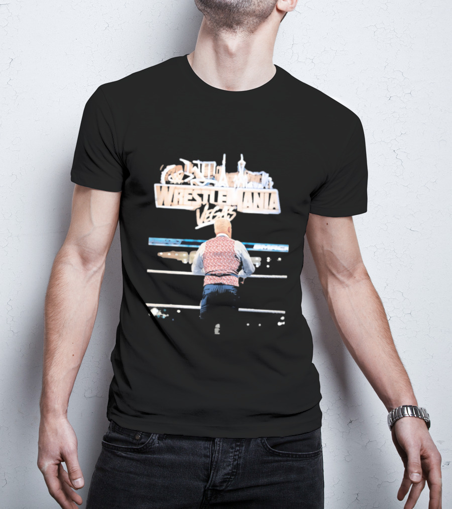 Cody Rhodes WWE WrestleMania Las Vegas Ring Event T-Shirt