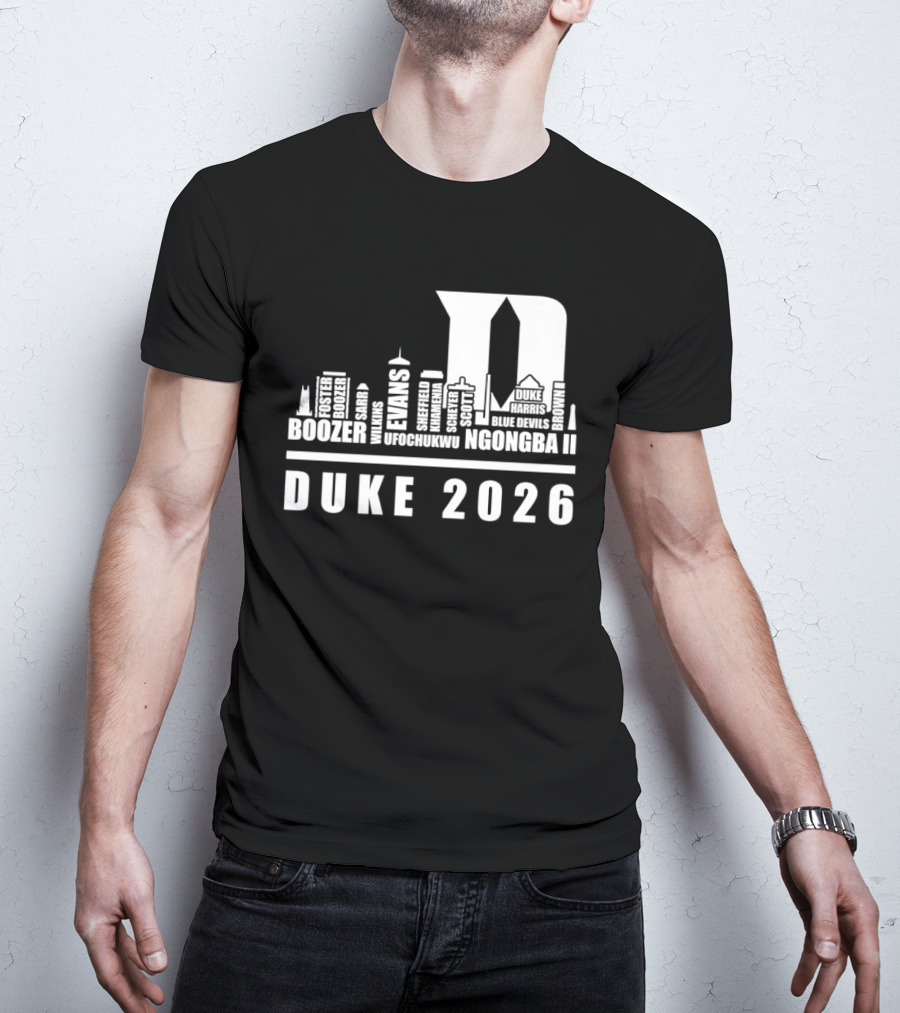 Duke 2026 Skyline Boozer Evans McCorkle Li T-Shirt
