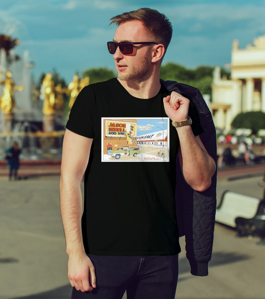 Jason Isbell And The 400 Unit March 6 7 2026 The Salt Shed Chicago IL Tour Vintage Truck Billboard Scene T-Shirt