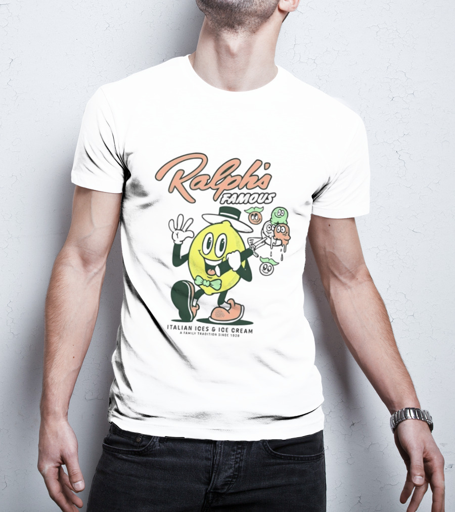 Ralph's Famous Italian Ices Ice Cream Family Tradition Since 1928 T-Shirt