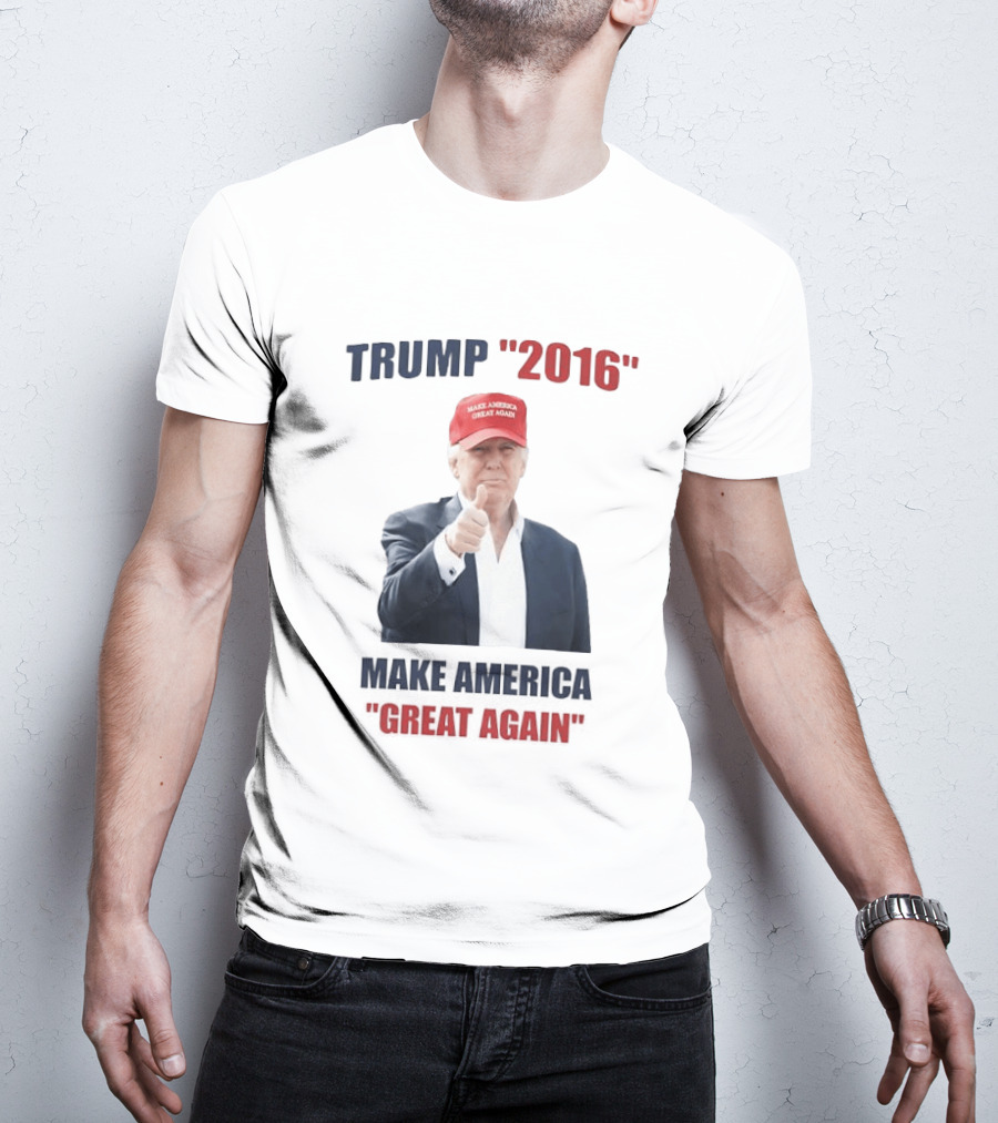 Trump 2016 Make America Great Again Hat Thumbs Up T-Shirt