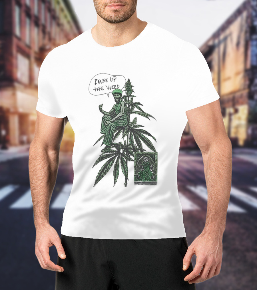 Free Up The Weed Lee Scratch Perry Cannabis T-Shirt
