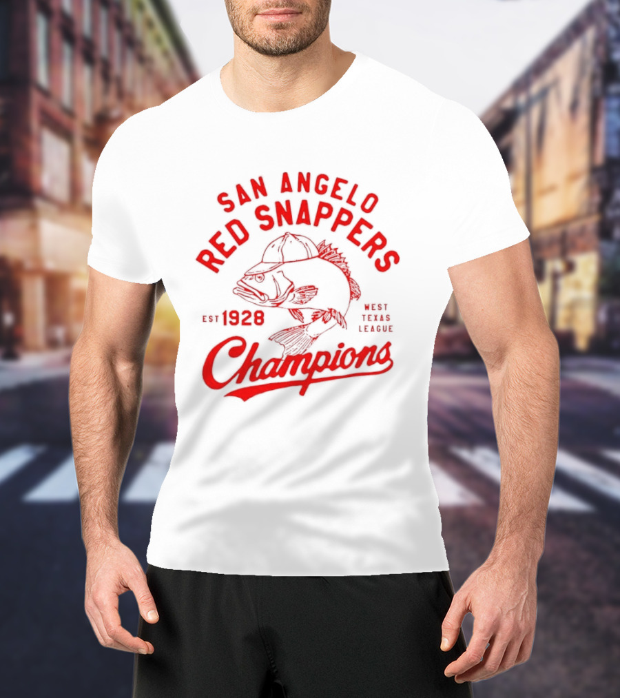 San Angelo Red Snappers Champions Est 1928 Herders Baseball Teams Defunct T-Shirt