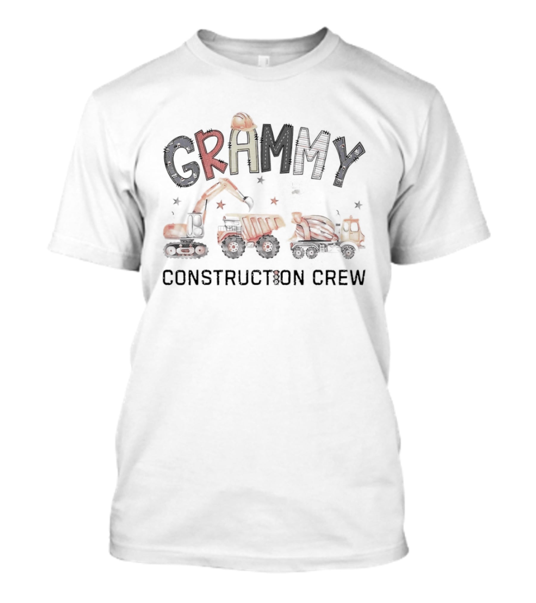 Grammy Excavator Construction Crew Family Team Trucks T-Shirt
