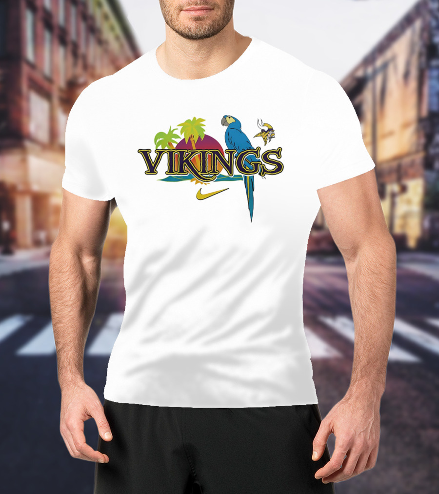 Vikings Parrot Tropical Island Nike Minnesota T-Shirt