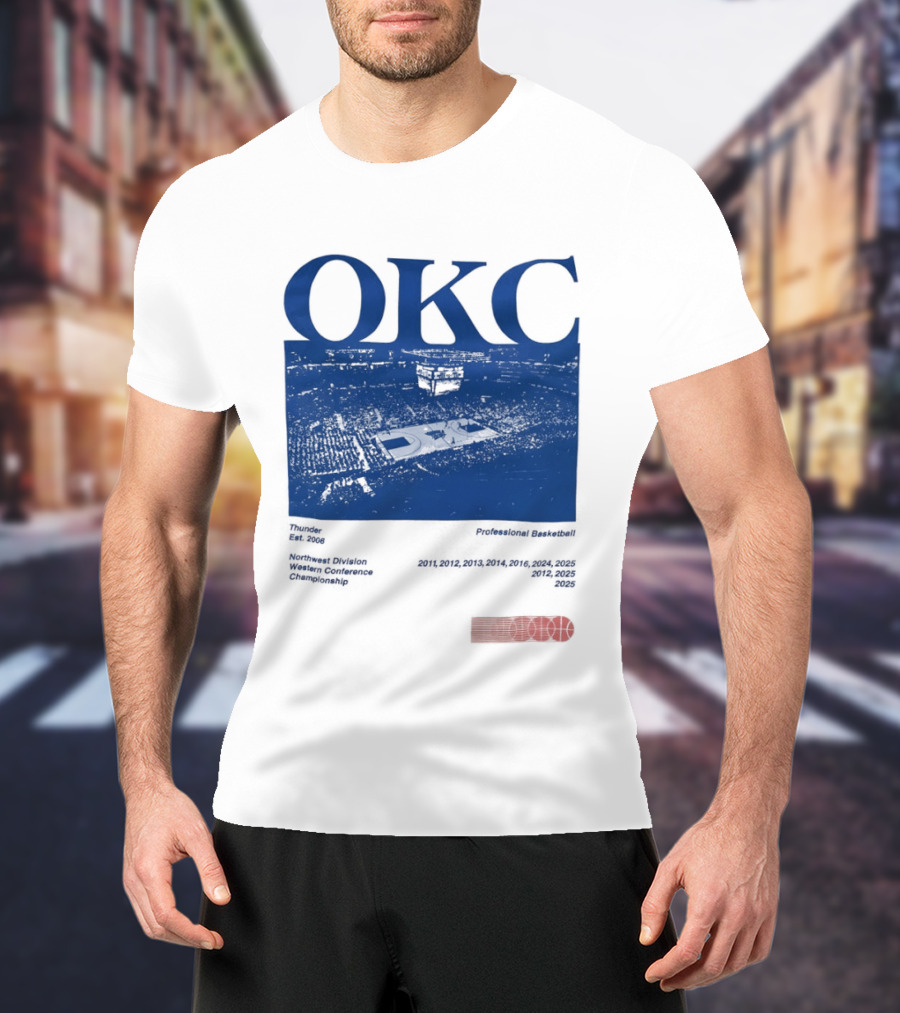Oklahoma City Thunder Basketball Team OKC Thunder Nike NBA T-Shirt
