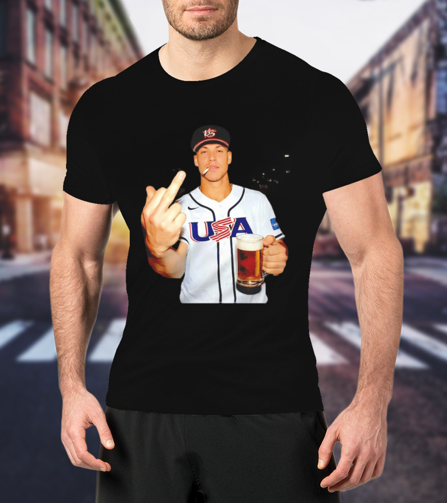 USA Basketball Team After Hours Middle Finger Aaron Judge T-Shirt
