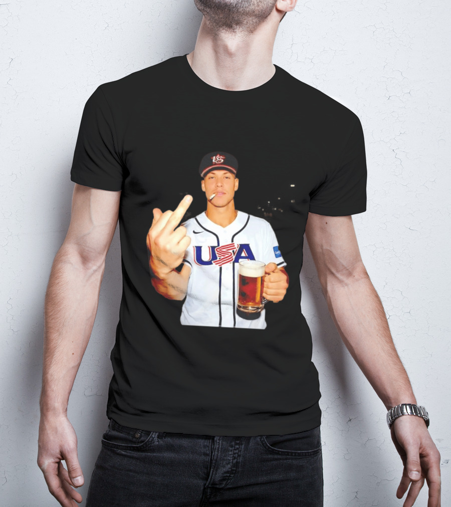USA Basketball Team After Hours Middle Finger Aaron Judge T-Shirt