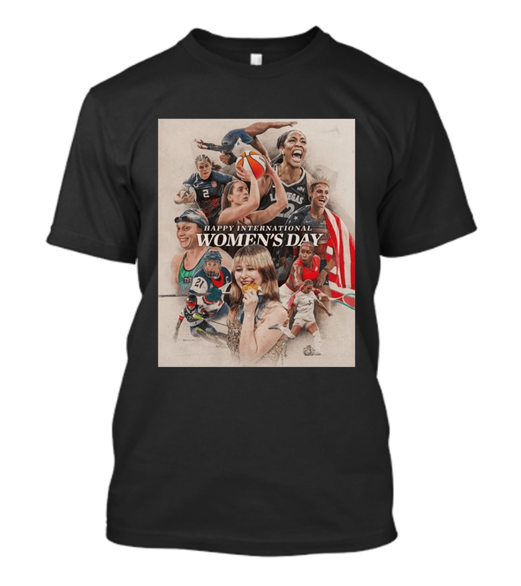 Happy International Women's Day Celebrating Athletic Excellence US Olympics 2026 T-Shirt