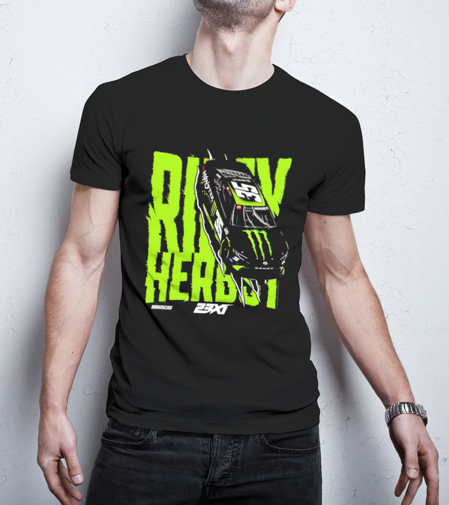 Riley Herbst No 35 Toyota Camry Monster Energy Racing 23XI NASCAR T-Shirt