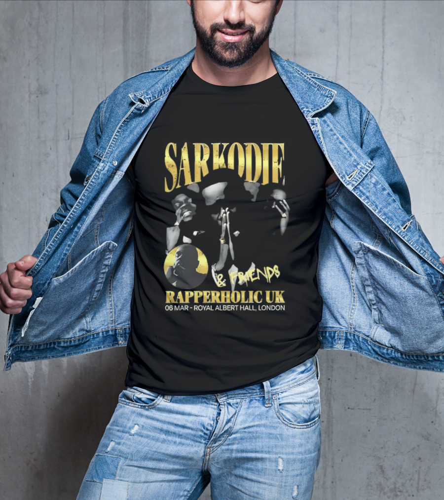 Sarkodie And Friends Rapperholic UK Made Of Black London 2015 T-Shirt