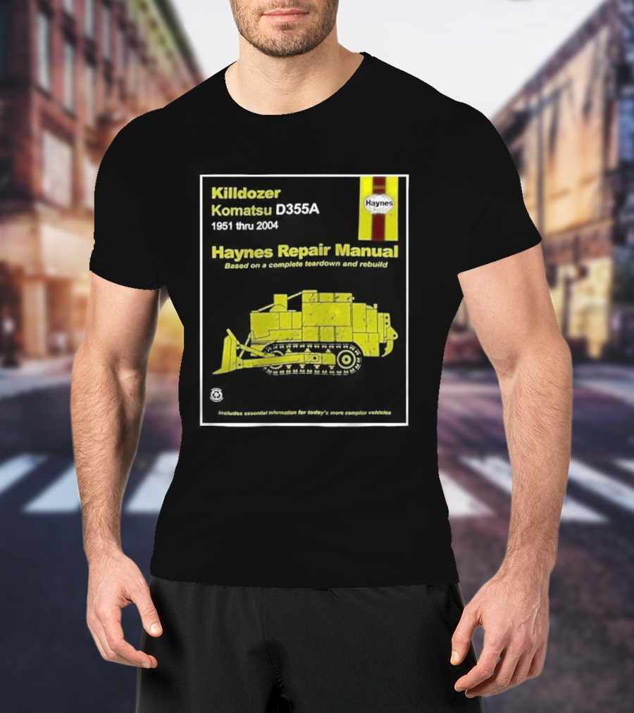 Killdozer Komatsu D355A Haynes Manual 2004 Colorado Rampage Event T-Shirt