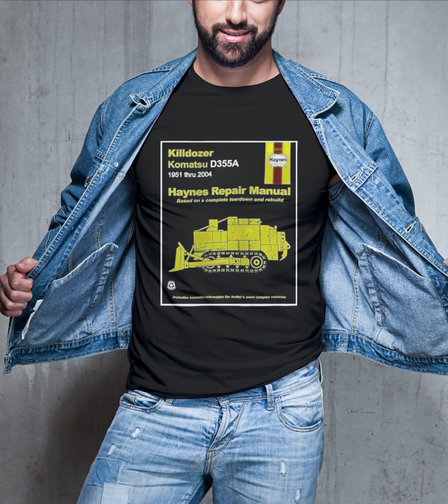 Killdozer Komatsu D355A Haynes Manual 2004 Colorado Rampage Event T-Shirt