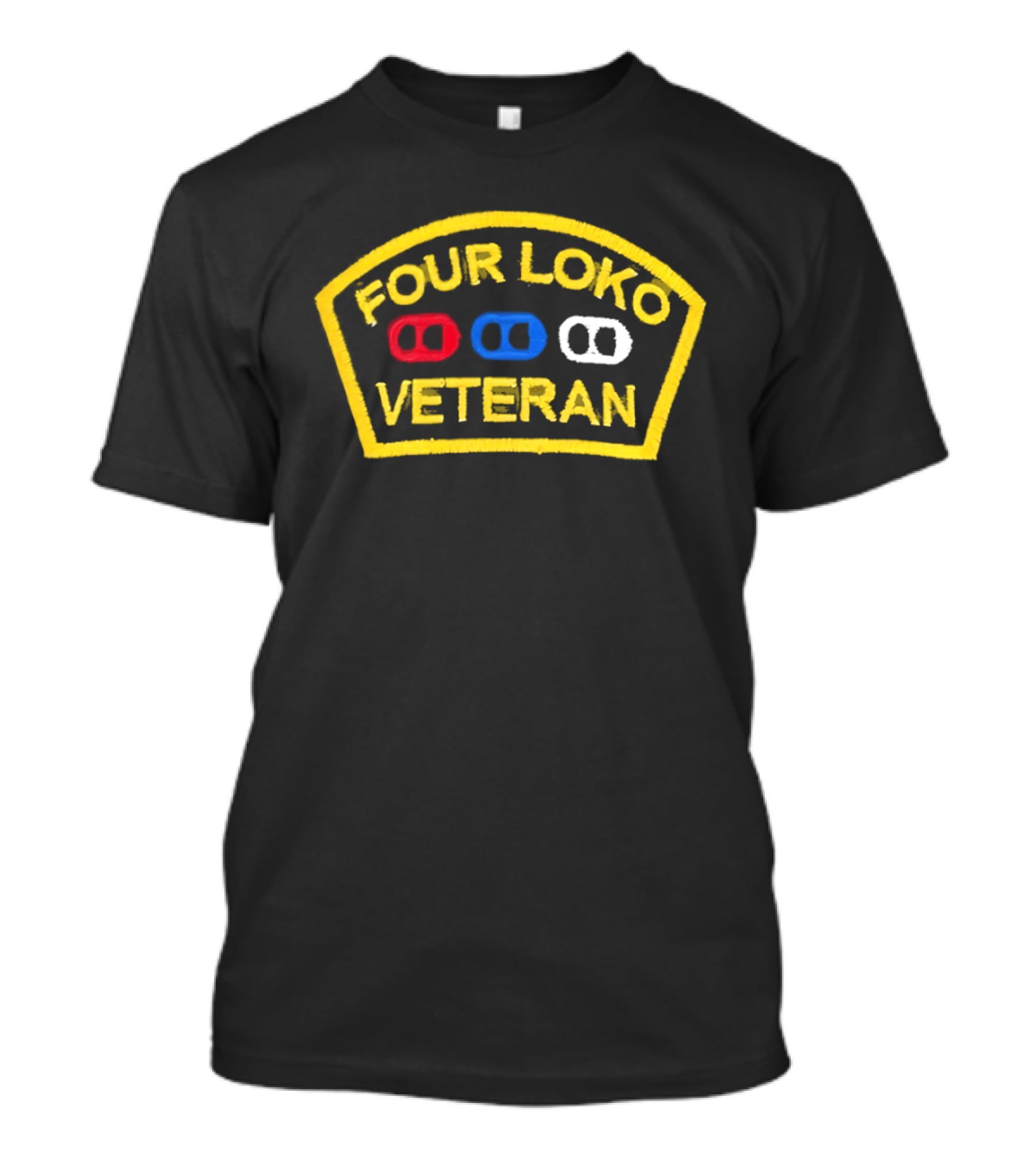 Four Loko Veteran Red Blue White T-Shirt