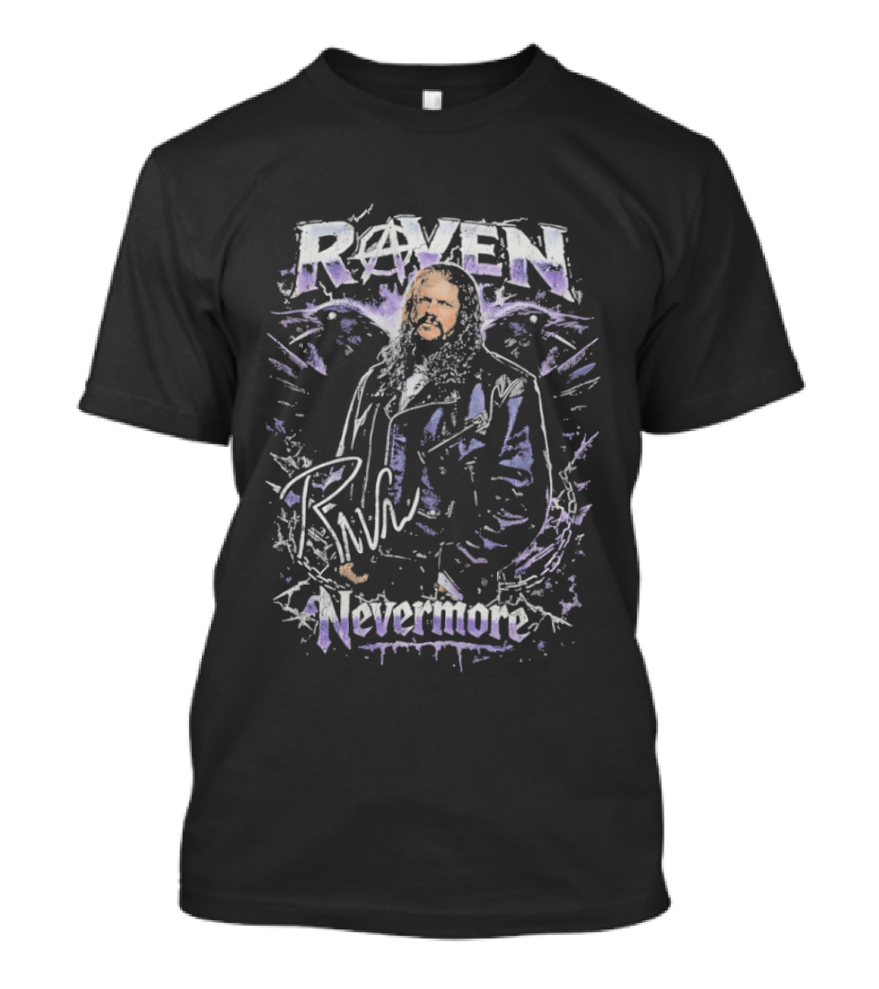 Raven Nevermore Beard Wrestling T-Shirt