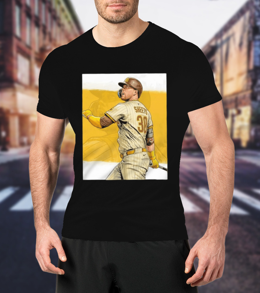 San Diego Padres Sheets 30 Baseball Player Action T-Shirt