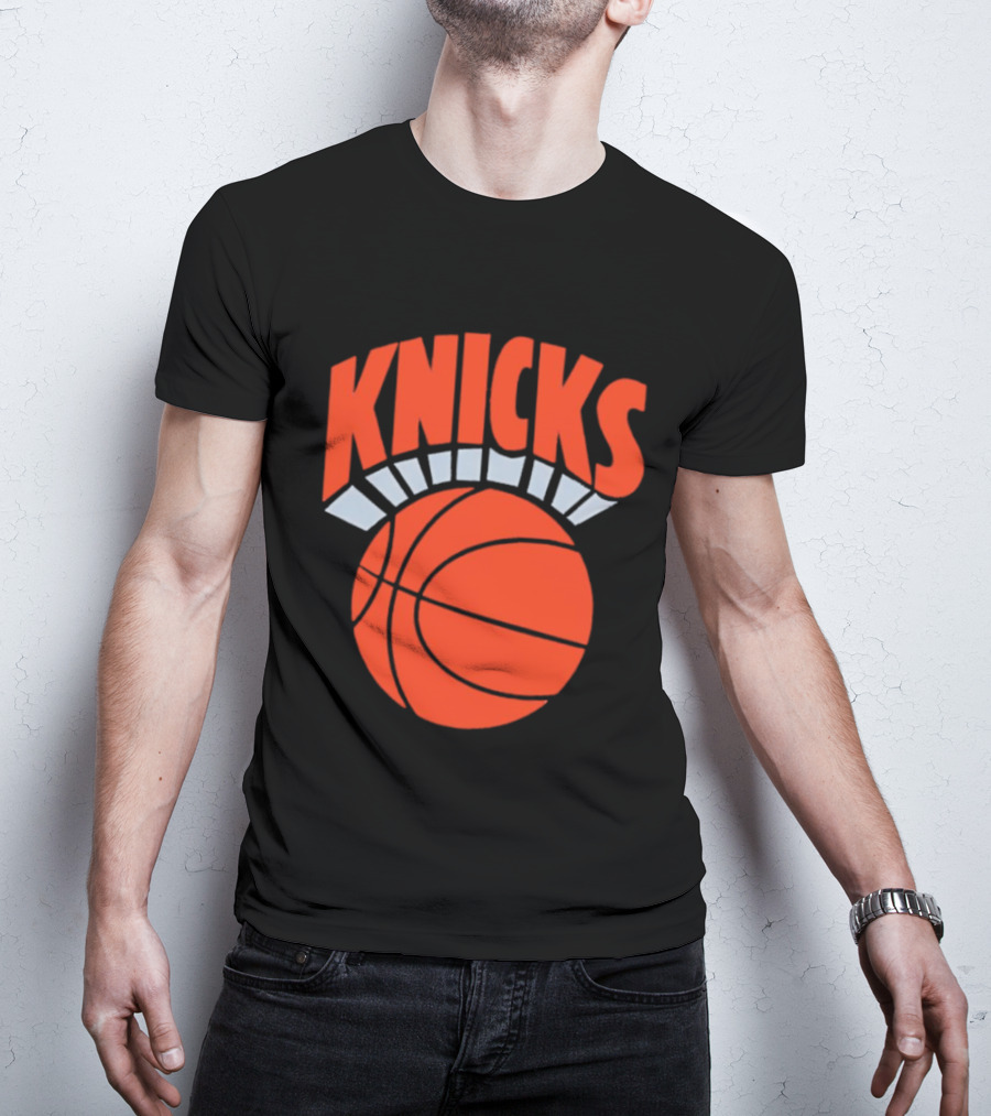 Knicks Basketball Orange Ball Classic Team T-Shirt