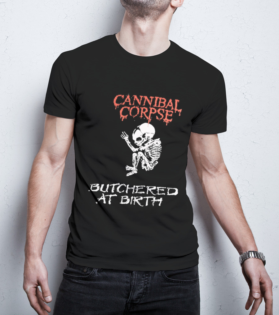 Cannibal Corpse Butchered At Birth Skeleton T-Shirt