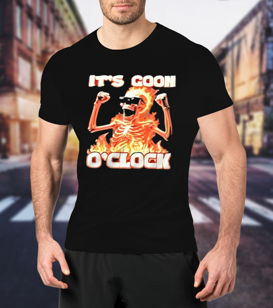 It's Goon O' Flaming Skeleton Fist Pump T-Shirt