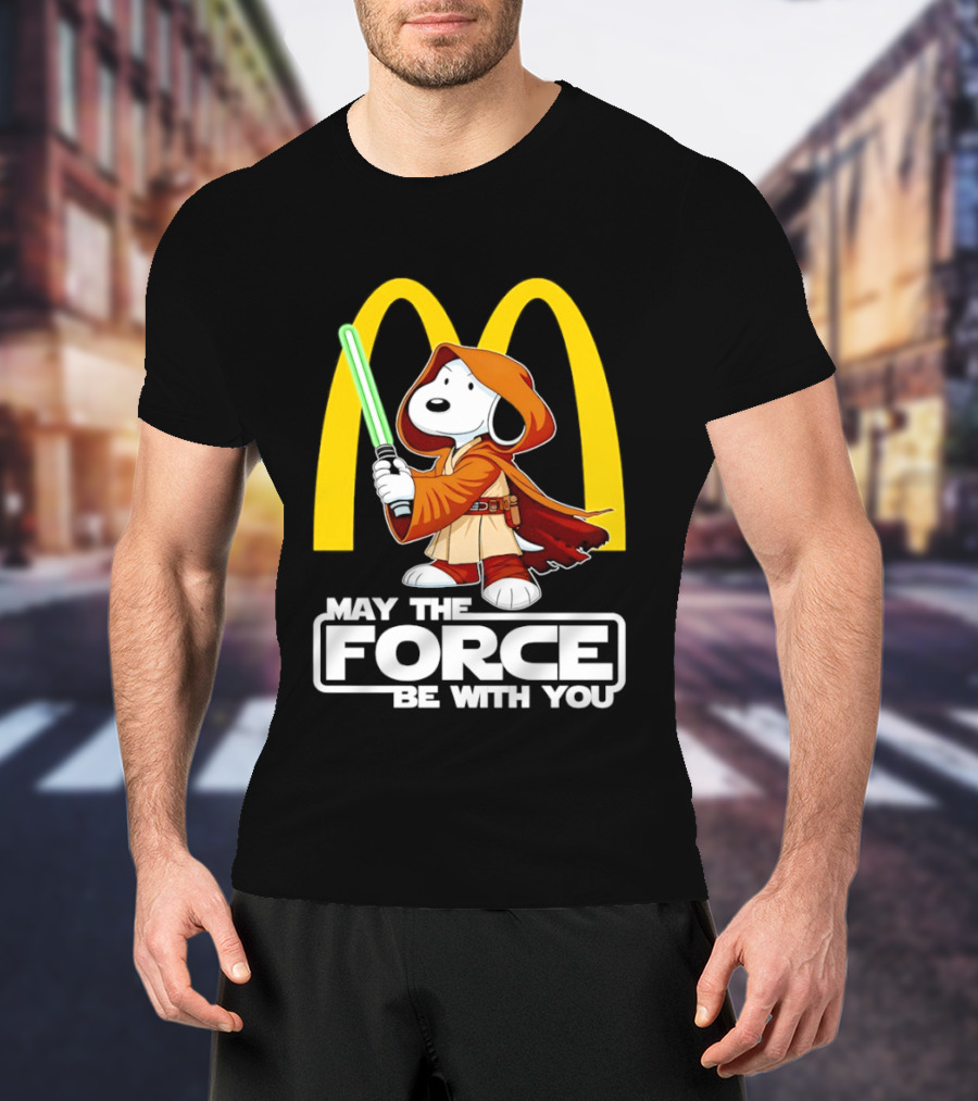 May The Force Be With You Snoopy Jedi McDonald's T-Shirt
